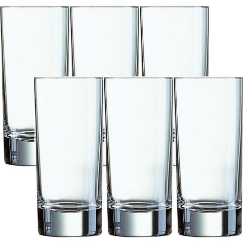 Arcoroc Longdrinkglazen - 18 stuks - glas - 220 ml - waterglazen - drinkglazen -