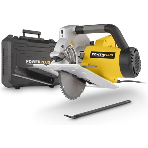 Powerplus POWX0550 1800W Zilver, Geel cirkelzaag