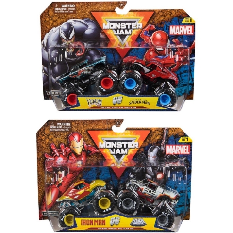 Monster Jam Marvel 2 Pack 1:64 Assorti