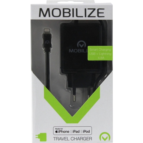 Mobilize Thuislader Smart 1m Light En Usb 4.8a