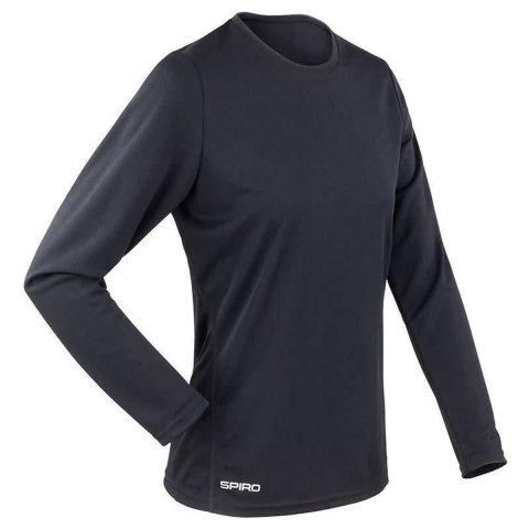 Spiro RT254F Women´s Quick Dry Shirt - Black - S (36)