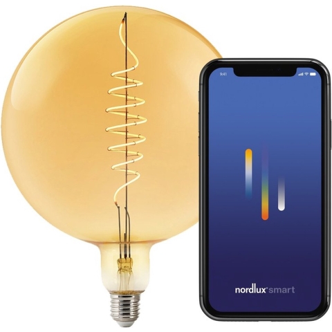 Nordlux LED Globe G200 E27 4,7-60W 2200K filament gold SMART dimbaar - 2770280