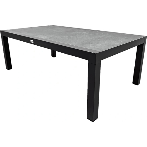 Tea table, aluminium frame, antraciet blad - Own