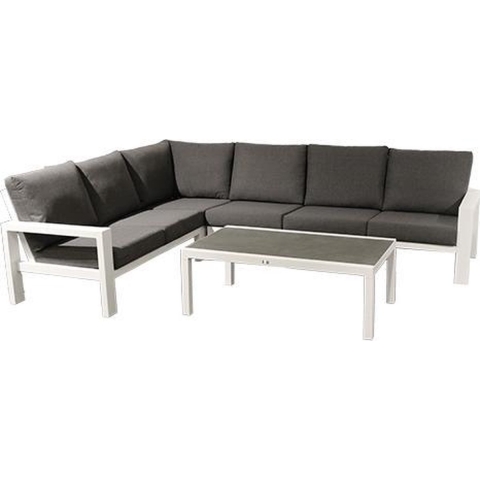 Benton Loungeset Wit - Buitengewoon de boet