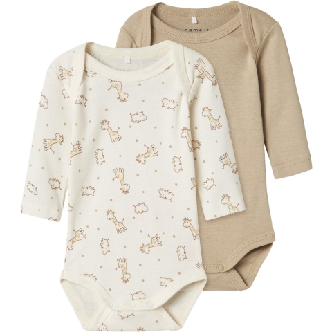 Name It Romper L/æ - Noos - 3-pack - Jet Stream - Name It - 1½ jaar (86) - Romper L/S