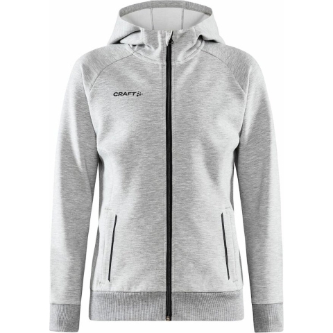 Craft 1910626 Core Soul Full Zip Hood Wmn - Grey Melange - XL
