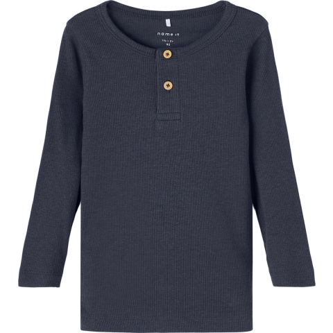 Name It Blouse - Noos - Rib - NmmKab - Dark Sapphire - Name It - 2 jaar (92) - Blouse