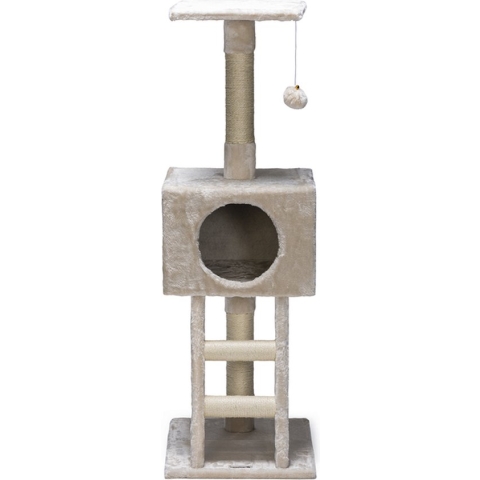 Beeztees Homira - Krabpaal - Creme - 40x35x110 cm
