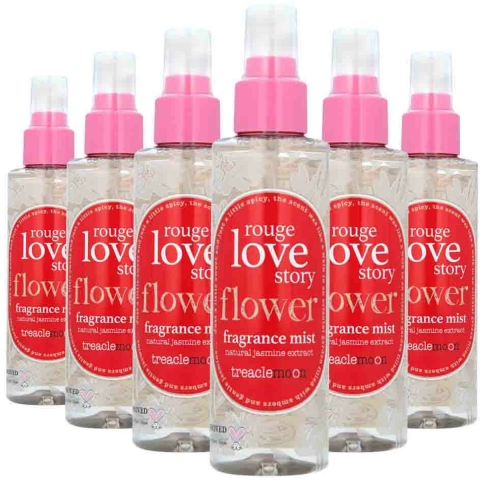 6x Treaclemoon Rouge Love Story Body Mist 150 ml