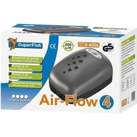 Superfish Air Flow 4 - Aquariumpomp - Beluchting - 4 uitgangen