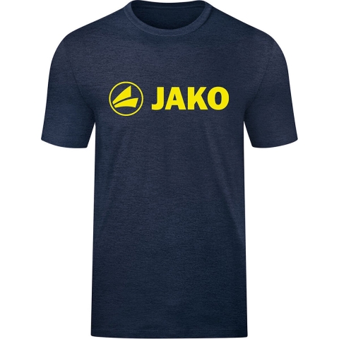 JAKO 6160K T-Shirt Promo Kids - Marine Gemeleerd/Fluo Citroen - 116