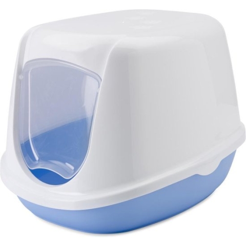 Savic Duchesse Kittentoilet - Kattenbak - Blauw - 44.5 x 35.5 x 32 cm