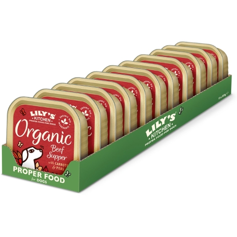 Lily's Kitchen Organic Supper rund paté natvoer hond 22 x 150 g