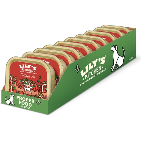 Lily's Kitchen Cottage Pie rund paté natvoer hond 2 trays (20 x 150 g)