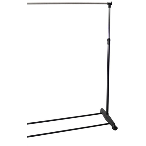 Gerimport Kledingrek - enkele stang - verrijdbaar - 90x160 cm -