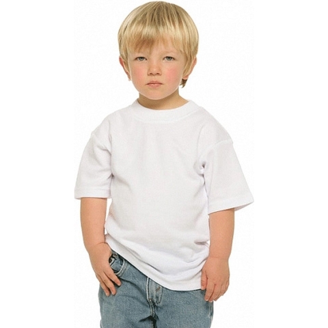 Set van 4x stuks basic wit kinder t-shirt 100% katoen, maat: XL (158-164) -