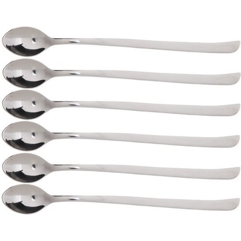IJscoupe/dessert lepeltjes - 12x - 21 cm - RVS - toetje lepels -