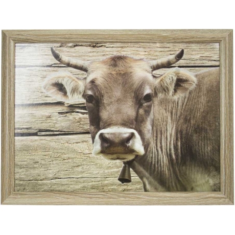 Mars & More Schootkussen Laptray - koeien print - laptray - 43 x 33 cm - Dienblad -