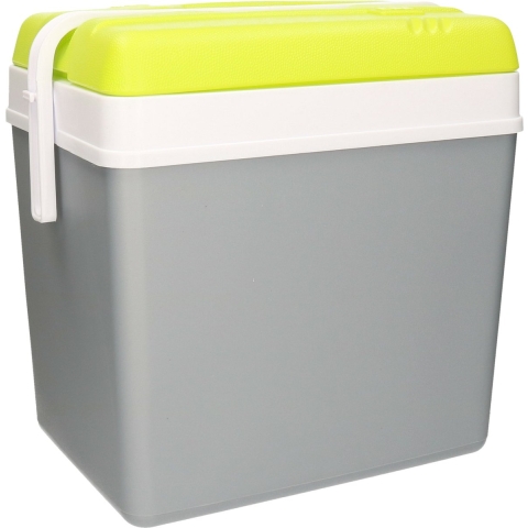 Promotion koelbox - 24 liter - kunststof - grijs - 36 x 27 x 40 -