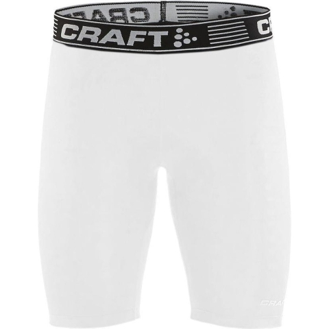 Craft 1906858 Pro Control Compression Short Tights Unisex - White - XL