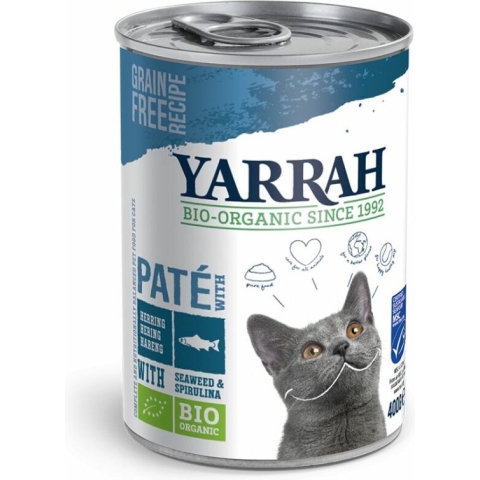 Yarrah Cat Blik Pate - Vis - Kattenvoer - 12 x 400 g