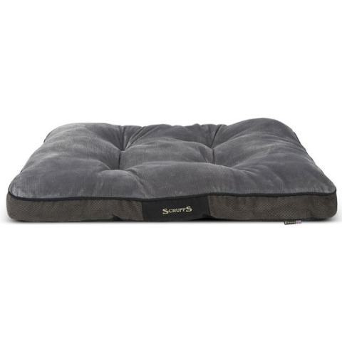 Scruffs Chester - Zachte Hondenmatras met Anti-Slip Onderzijde - Kleur: Grijs, Maat: Large