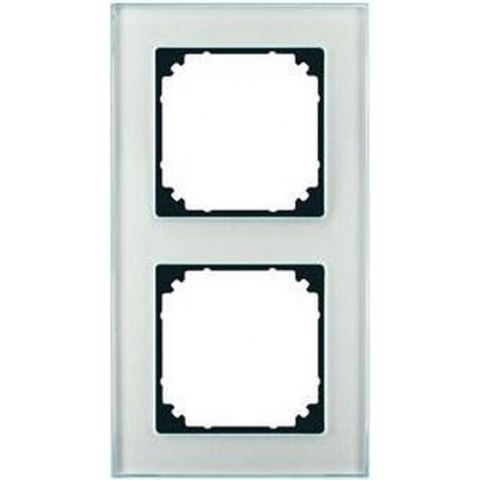 Merten 489260 Afdekking Frame 2-voudig M-Plan, System M Zilver 1 stuk(s)