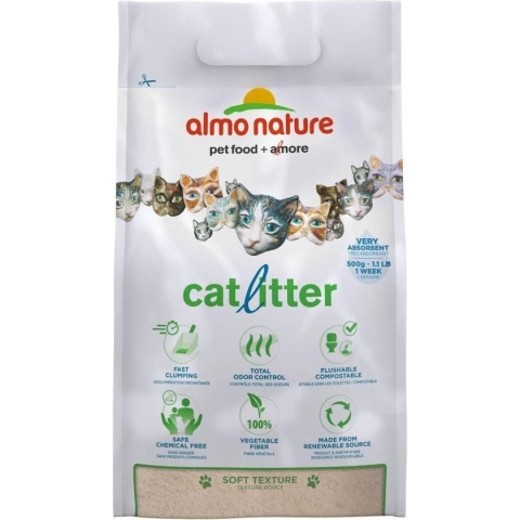 Almo Nature Zuinige Kattenbakvulling Klontvormend en Milieuvriendelijk - Inhoud 2,27 kg of 4,54 kg - 4,54 kg