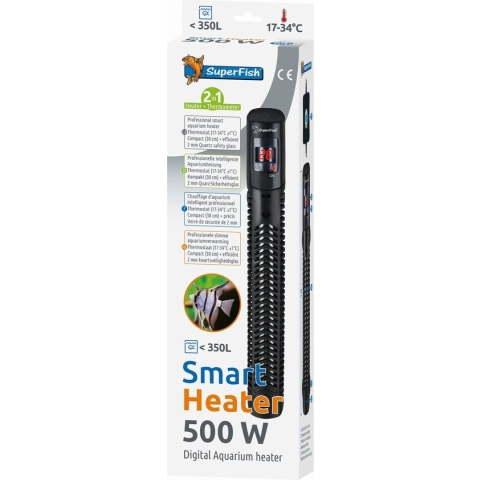 Superfish Smart Heater Digital 30 cm - Verwarming - 500 Watt Tot 350 Liter