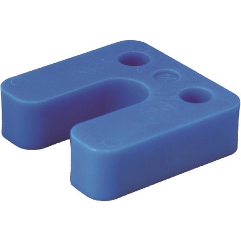 GB drukplaat met sleuf 20mm blauw; 48 per zak | 48 stuks - 17434761