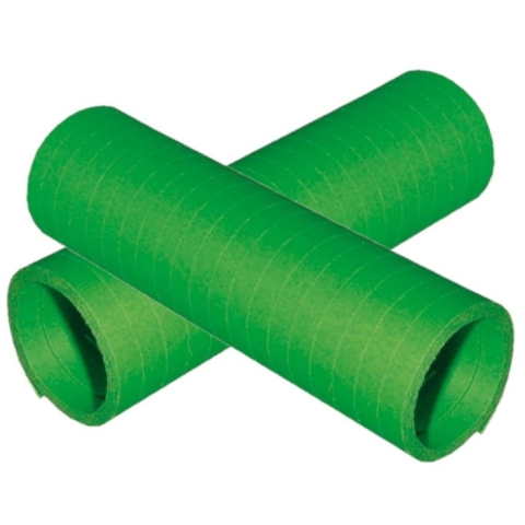 Rollen Serpentines van papier - 10x - groen - 4 meter - 14 x 4 cm - Feestartikelen/versieringen -