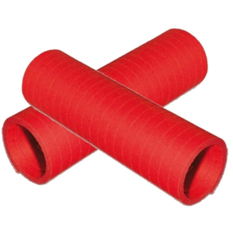 Rollen Serpentines van papier - 10x - rood - 4 meter - 14 x 4 cm - Feestartikelen/versieringen -