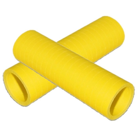 Rollen Serpentines van papier - 10x - geel - 4 meter - 14 x 4 cm - Feestartikelen/versieringen -