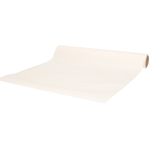Duni tafelloper - 2x - papier - wit - 480 x 40 cm -