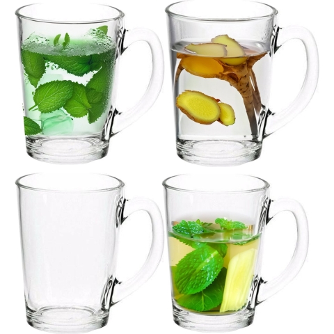 Luminarc Theeglas - 6x - transparant - glas - 8 x 11 cm - 320 ml - hittebestendig -
