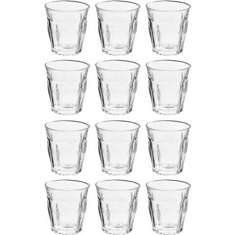 Drinkglazen/waterglazen Picardie - 12x stuks - transparant glas - 200 ML -