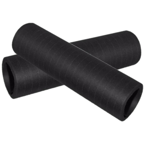 Rollen Serpentines van papier - 10x - zwart - 4 meter - 14 x 4 cm - Feestartikelen/versieringen -