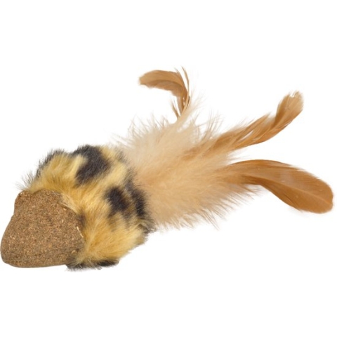 Flamingo - Kattenspeelgoed Catnip Muis - Bruin - 17.5 x 4 x 3.5 cm