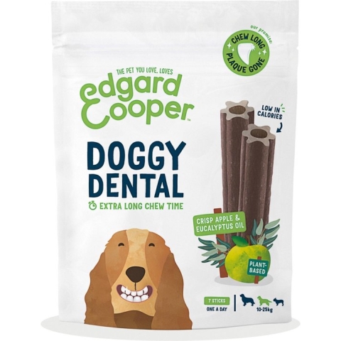 Edgard & Cooper Doggy Dental Sticks Appel - Eucalyptusolie Medium