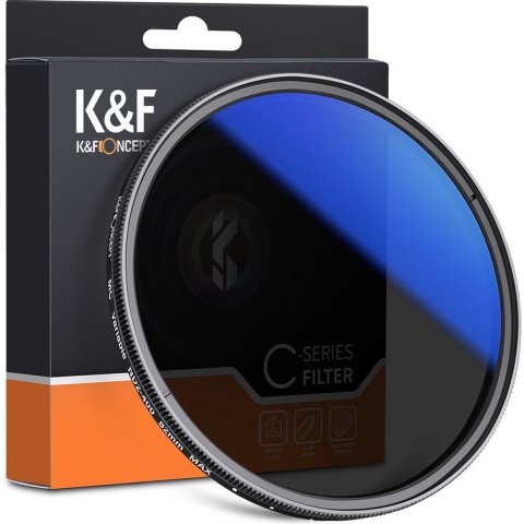 K&F Concept Variabel ND Filter ND2-ND400 Blue Coated - 67mm