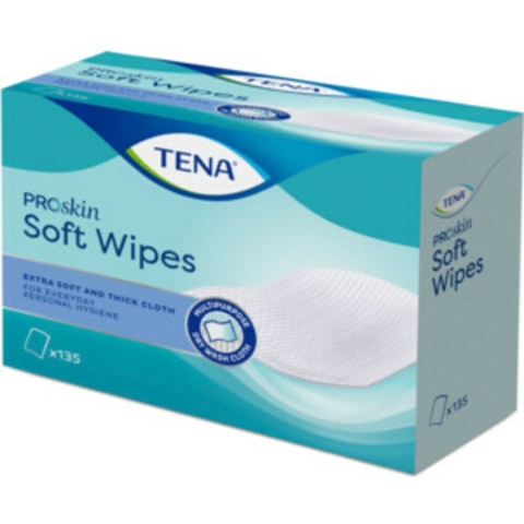 TENA Proskin Soft Wipes 30 x 32 cm 135 stuks