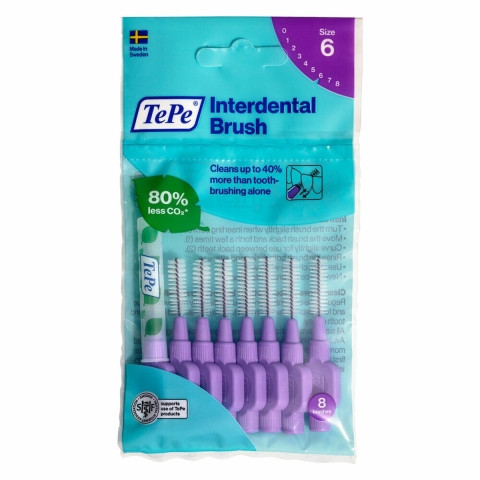 3x TePe Interdentale Ragers Original 1,1 mm Paars 8 stuks