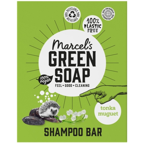 6x Marcel's Green Soap Shampoobar Tonka&Muguet 90 gr