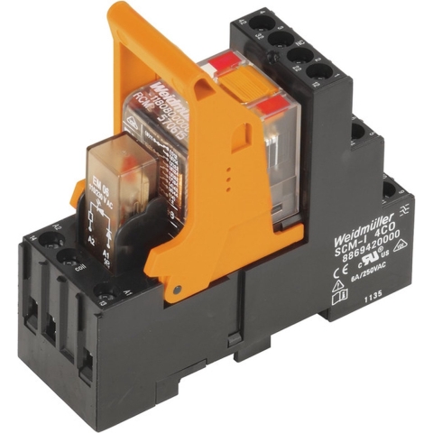 Weidmüller RCMKIT-I 230VAC 4CO LD Relaismodule Nominale spanning: 230 V/AC Schakelstroom (max.): 6 A 4x wisselcontact 10 stuk(s)