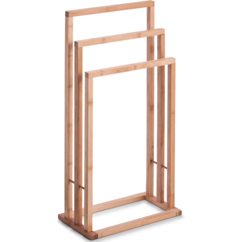 Luxe handdoek badkamer rek van bamboehout 42 x 24 x 81,5 cm -