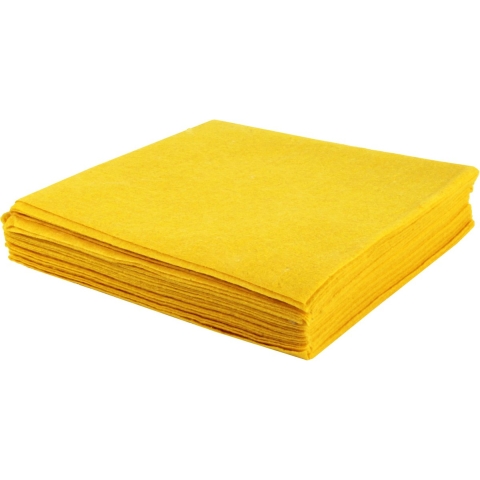 Talen Tools Huishouddoekjes - 40x stuks - geel - schoonmaakdoekjes -