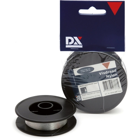 Visdraad / visdraden - 2x - 0,5 mm x 100 m - op rol - nylon draad -
