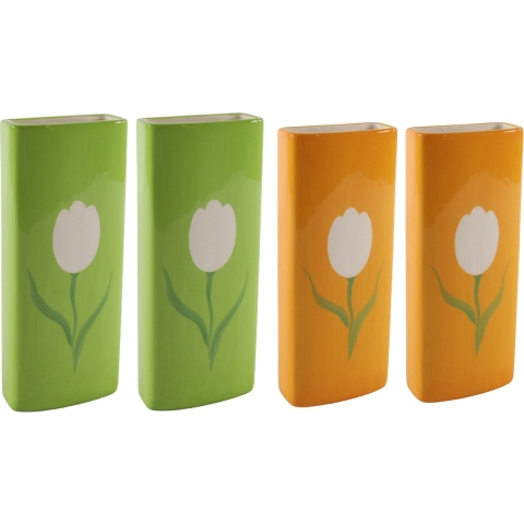 Set Radiatorbak waterverdampers 4x stuks - porselein - 20 x 8 cm -
