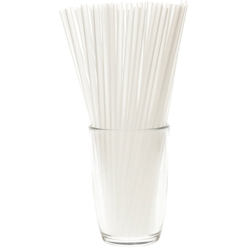 Herbruikbare rietjes - 250x stuks - Transparant - Kunststof - 22 cm -