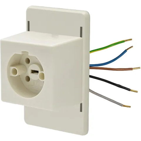 Perilex Deksel met perilex stopcontact voor lasdoos creme POWER - 4047815